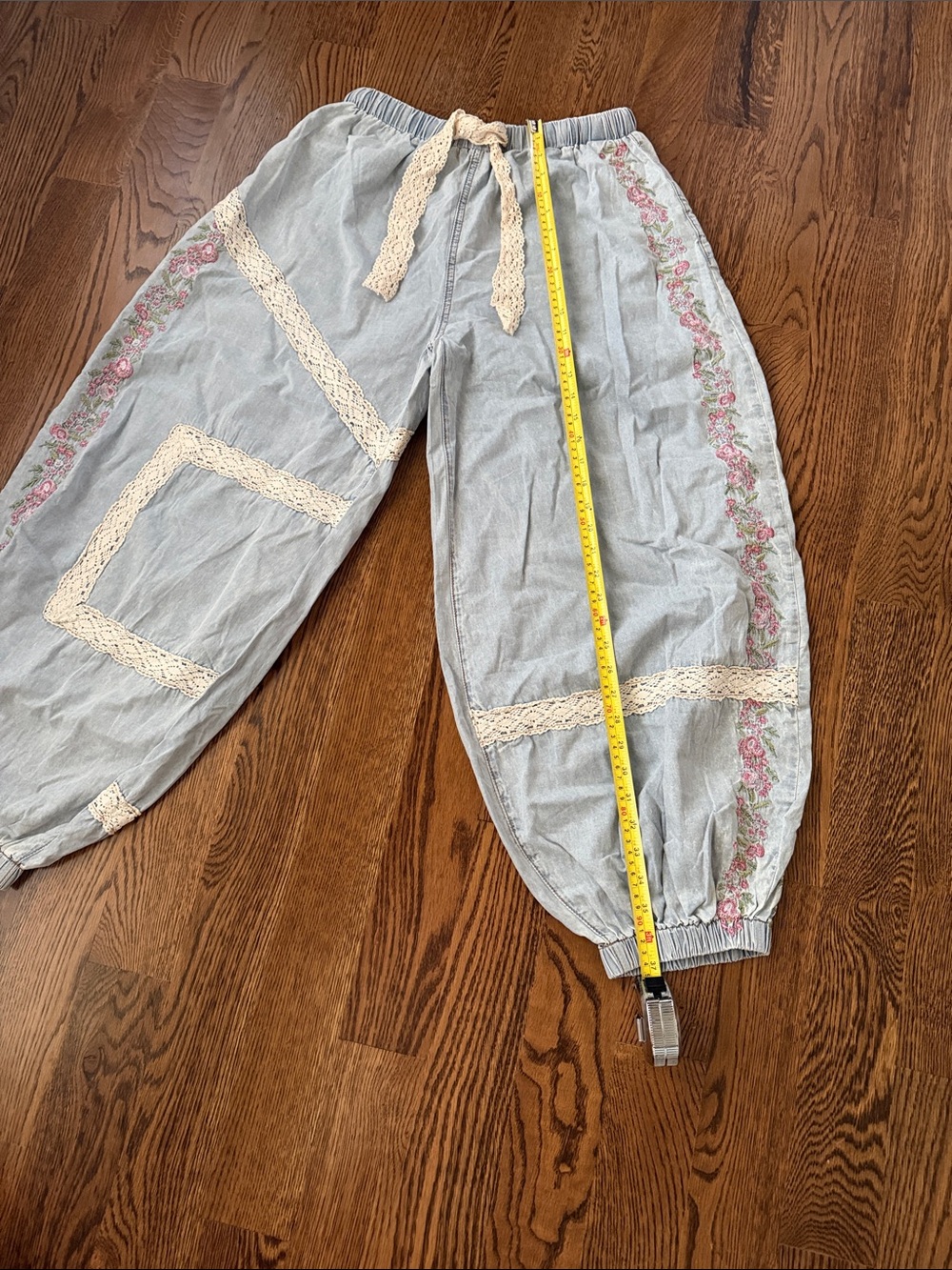 Pol chambray balloon pant jogger medium - Picture 7 of 12